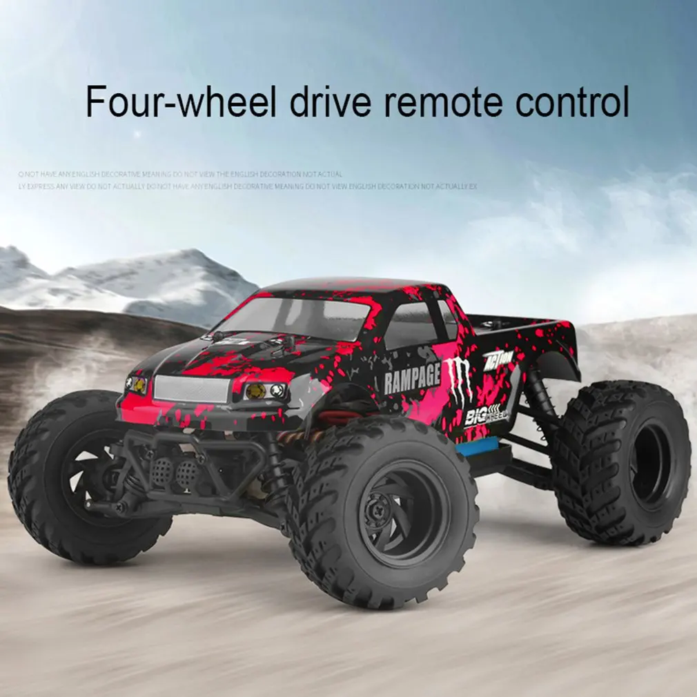 

18859 1:18 2.4G 4WD 30km/h High Speed Electric Powered Brushed RC Car Off-Road Desert Truck With LED Light Model Car Xmas Gift