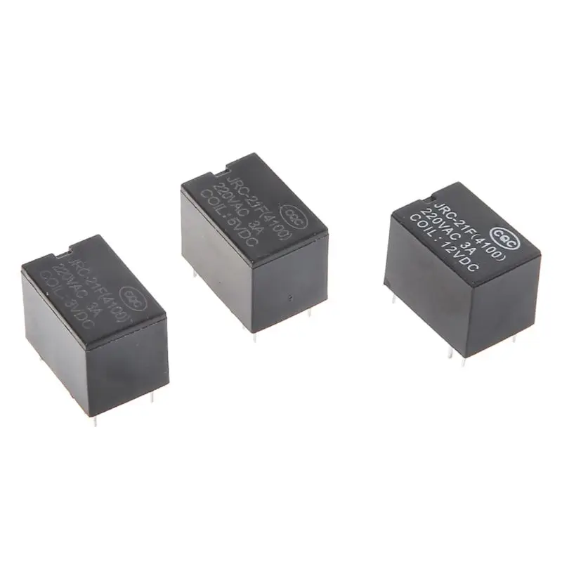 10 шт. JRC 21F 4100 DC Мини реле питания 6 контактный PCB монтажная плата 3В 5В 12В|Реле| |