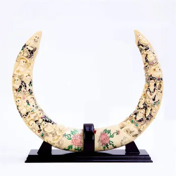 

Home Decor Europe Modern Resin Ivory Model Crafts Creative Ivory Figurines Desktop Elegant Ornaments Fashion Business Gifts