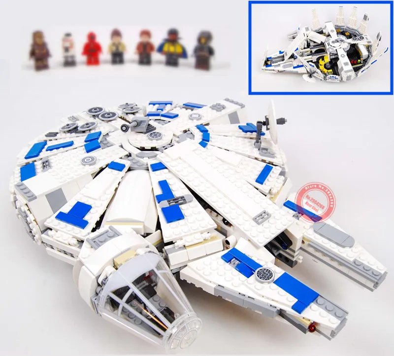 

New 1414PCS Force Awakens fit legoings star wars figures city technic Millennium Falcon 75212 Building Block brick Kids boy Gift