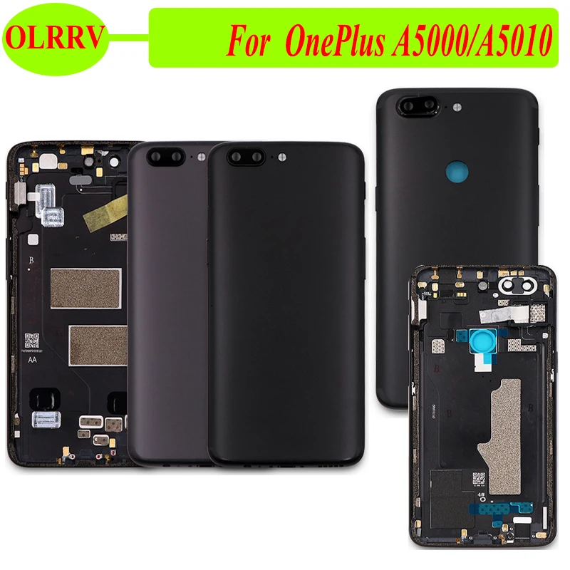 OLRRV For One Plus 5 A5000 Battery Case+Side Button Rear Door Case OnePlus 5T A5010 Phone Protective Back Cover Housing | Мобильные