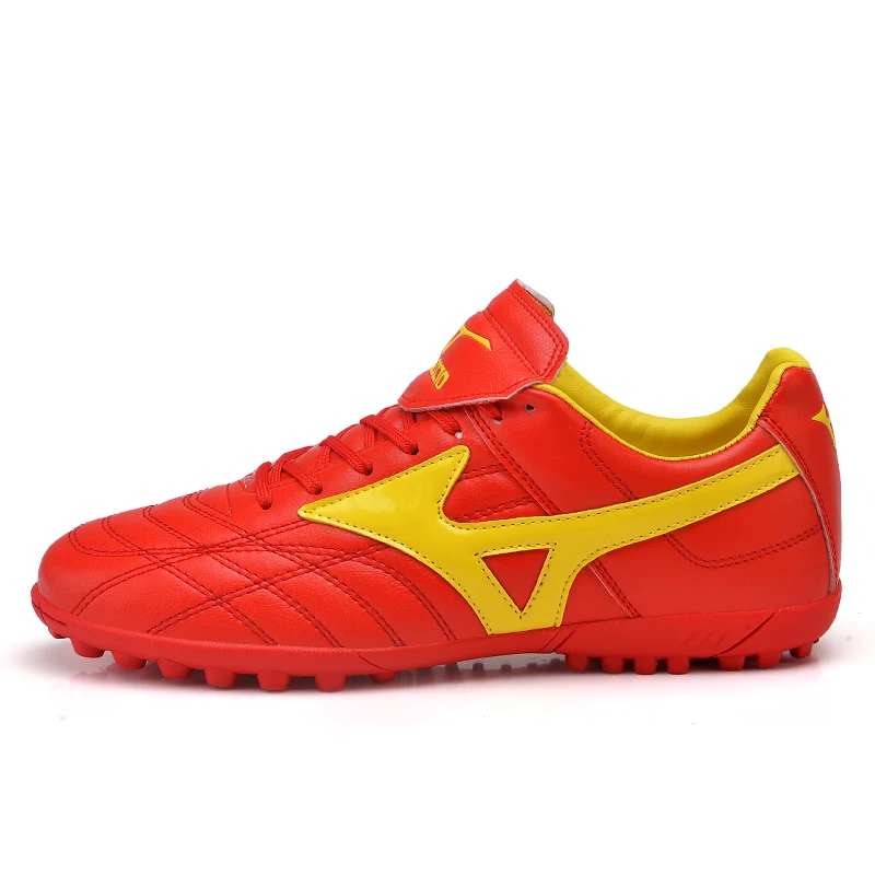 Size33-44 футбольные бутсы для мужчин и мальчиков, футбольные бутсы для дерна, кроссовки, дизайн, спортивная обувь - Цвет: red