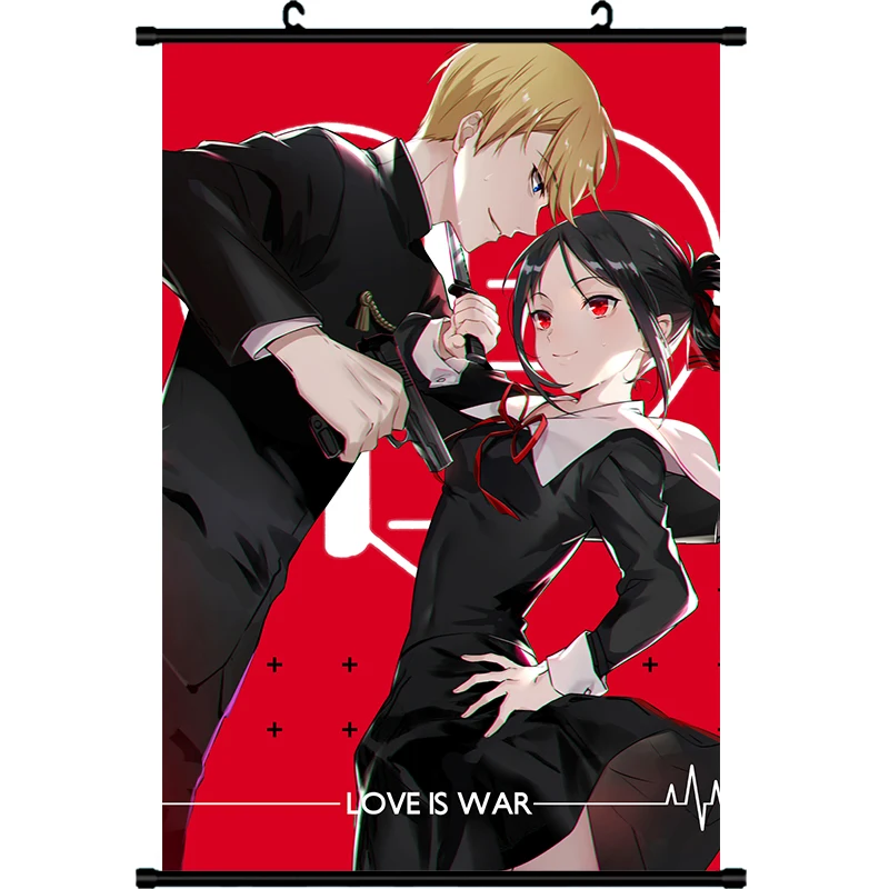 Аниме Kaguya sama Love is War Shinomiya печатный декор настенный свиток плакат мультяшная