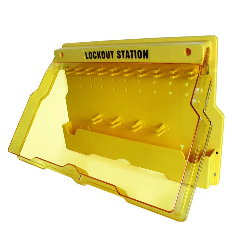 Lockey дизайн 10-Lock Lockout станция пластиковый PC безопасный замок с крышкой LS03