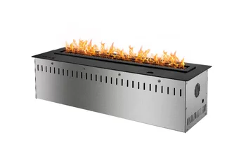 

800mm Long Remote control intelligent black or silver automatic cheminee ethanol