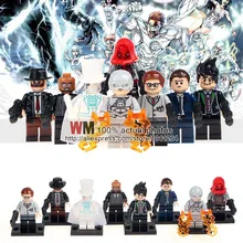 10 лотов PG8070 невидимый человек Hugo stranna Arkham Освальд детектива Гордон строительные блоки Супер Герои игрушки для детей подарок