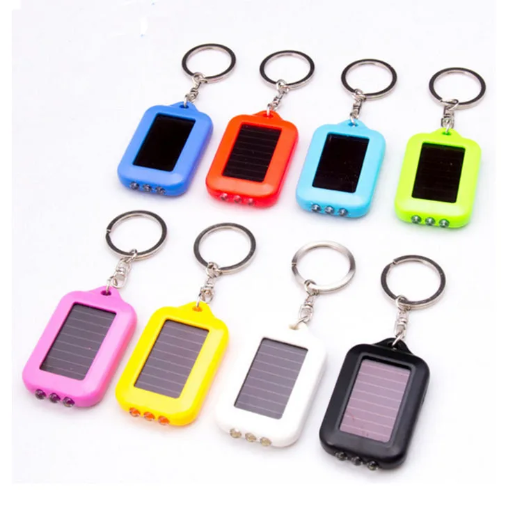

Solar Keychain Mini Flashlight LED Light Portable Household Rechargeable Flashlight(COLOR RANDOM SEND)