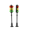 MOC City street Traffic Indicator Lights Building Blocks Halloween Bat Lamp Vintage Park Street Light Model Parts Bricks Toys 5