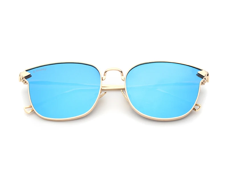Модный бренд HD Цвет пленки женские солнцезащитные очки классический ретро кошачий глаз стрелка металлический каркас солнцезащитные очки