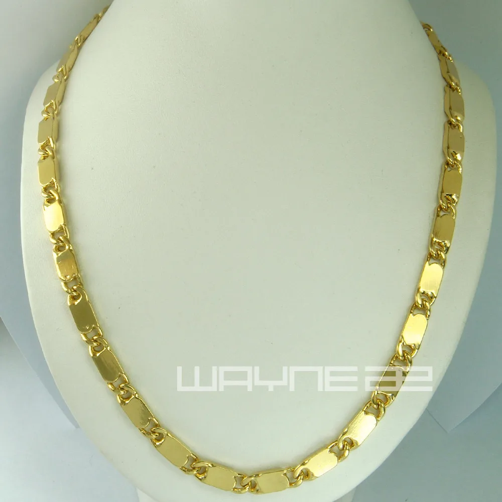 

Gold color men chains necklaces N233