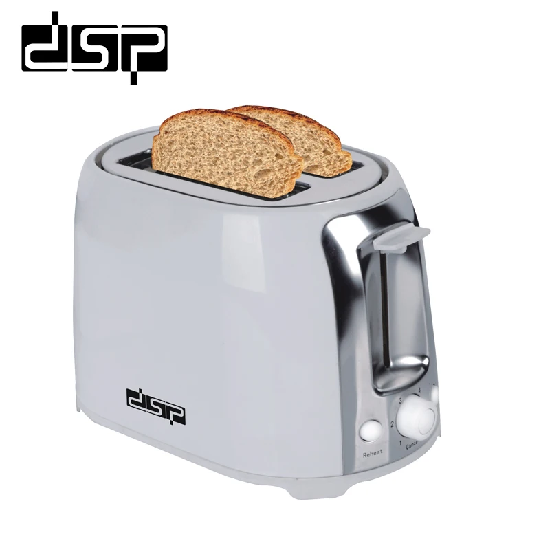 DSP KC2001 토스터 750W 빵 메이커 2 조각 따뜻한 스테인레스 스틸 라이너 가정용 빵 베이킹 기계 아침 식사