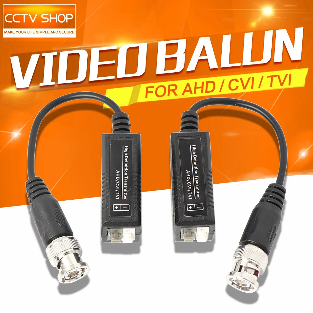 

5Pairs BNC to UTP Cat5/5e/6 Video Balun HD Transceivers Adapter Transmitter Support 720P/1080P,AHD/CVI/TVI Camera 200M