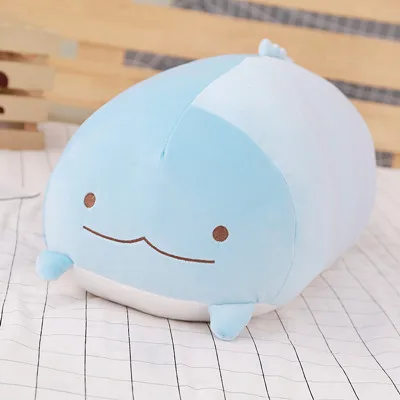 Популярные подушки 30/60 см Kawaii японской анимации Sumikko Gurashi мягкая плюшевая игрушка с мультипликационной куклой и вечерние подарок для детей - Цвет: Синий