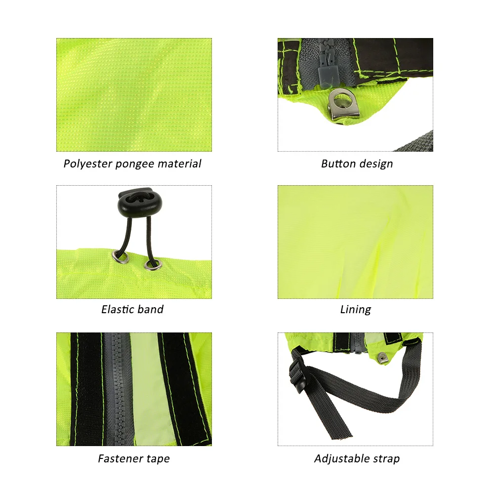 One Pair Outdoor Unisex Zippered Wear and Water Resistant Cloth Gaiters Leggings Cover for Biking outdoor gaiters