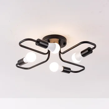 

Modern Nordic Style 4 heads Pendant Light iron Dining Room Kitchen Light Design Creative Hanging Lamps E27