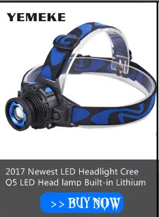 1pcs Outdoor Waterproof Flashlight LED Headlights rechargeable Headlamp Head Torch Lantern For Hunting camping fishing lighting