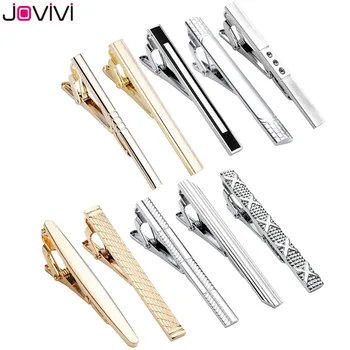 

JOVIVI Men Necktie Clip Set Stainless Steel Exquisite GQ Classic Men's Tie Bar Clip for Regular Ties Men's Business Tie Clips