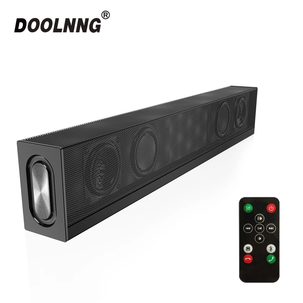 

DOOLNNG 20W Wireless Bluetooth Speaker Column Home Theater TV Speaker Soundbar With Microphone Remote Control Subwoofer