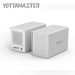 Yottamaster HDD 3,5 случае 5 bay USB3.0 док-станции Алюминий USB3.0 для SATA HDD вспомогательное устройство RAID 50 ТБ для портативных ПК