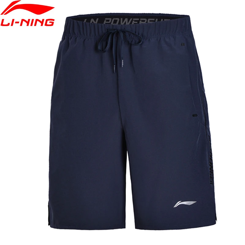 Мужские спортивные шорты Li Ning удобные из полиэстера для фитнеса и занятий