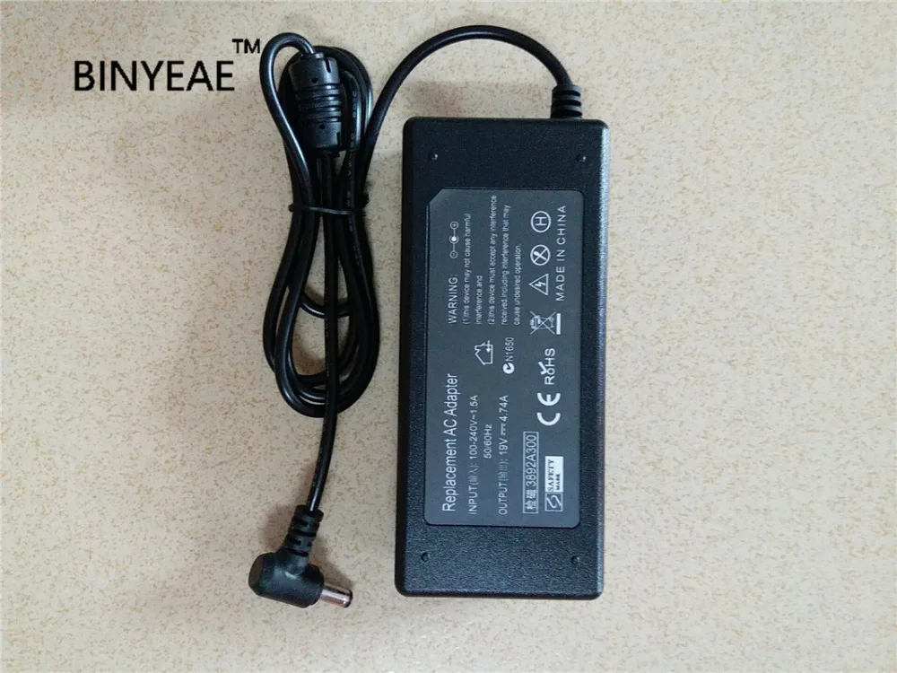 19 V 4.74A 90 W Универсальный переменный ток Питание адаптер Зарядное устройство для ASUS K50 K52 K51 K40A 90 W ноутбук с бесплатной доставкой