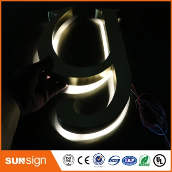 

Most Attractive Stainless Steel Backlit Acrylic Signage for Advertising