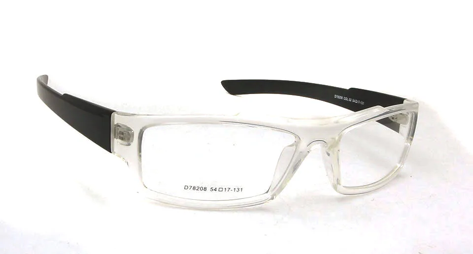 TR90 пластиковые титановые спортивные очки, оправа для мужчин, оптические оправы, оправы для очков, женские квадратные очки для близорукости по рецепту - Цвет оправы: Clear