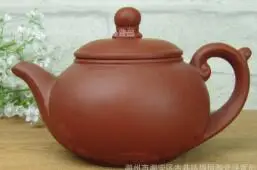 Настоящий чайник Исин, чайный горшок, 300 мл, большой объем, Фиолетовый Глиняный чайный набор, чайник кунг-фу, дорожный чайный набор - Цвет: Затуплённый