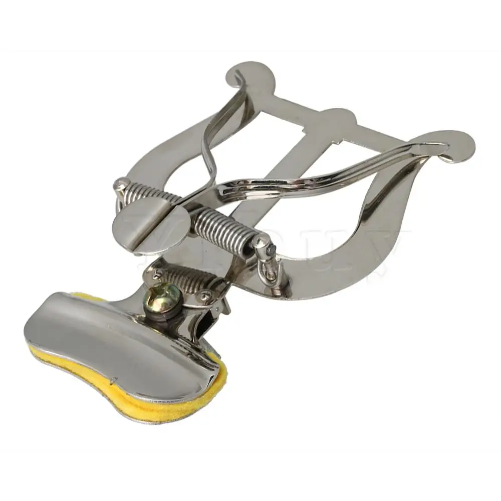 

Yibuy Silver Portable Metal Plating Clip Trombone Page Clip for Music Book Clip Sheet Music Learning Accessory