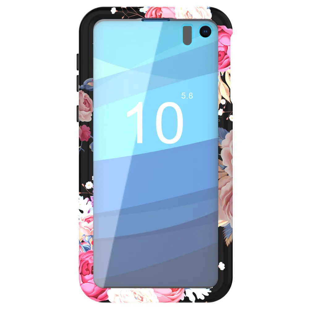 Чехол для Samsung Galaxy S10 Plus S10e (Сверхмощный) трехслойный гибридный прочный защитный