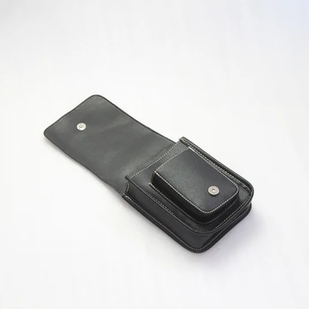 

Black Motorcycle PU Leather Saddle Bags Storage Luggage Bags Side Tool Pouch Waist Bags Universal For Harley Chopper Touring