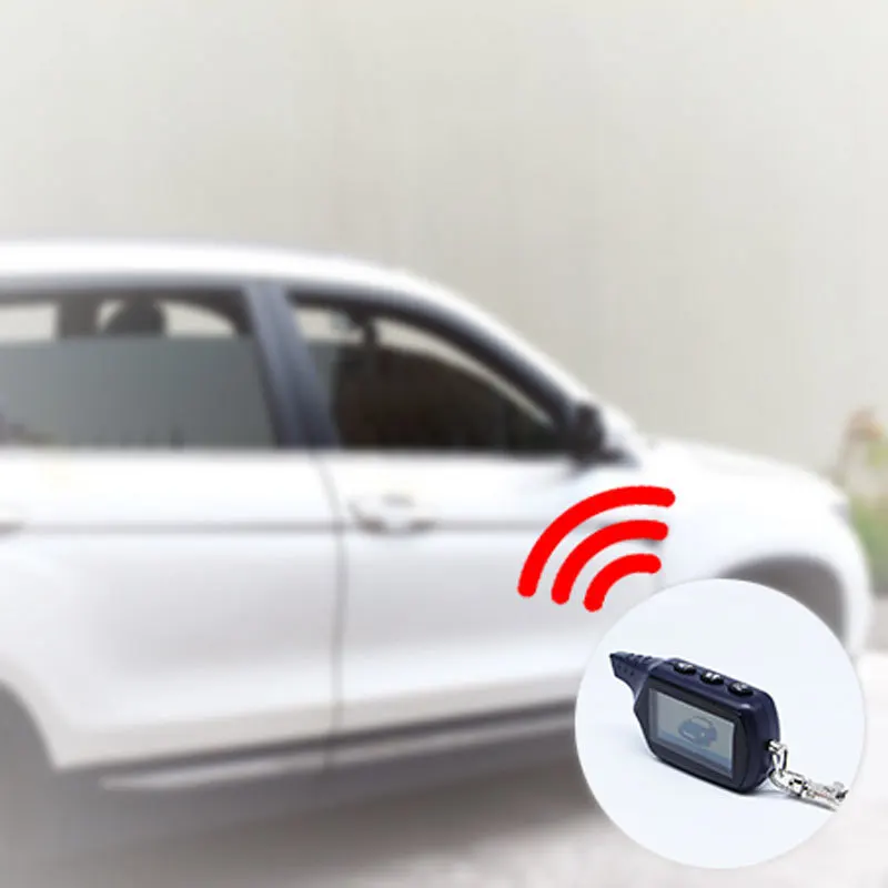 New Starline B9 LCD Remote Two-way Car Alarm Russian Car Remote Control Automotive Anti-theft Remote Controller Auto Accessories