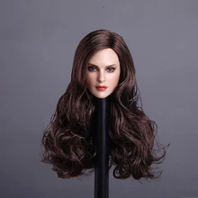 1/6 Scale Female head Sculpt Blonde/Brown Hair For 12 Female Action Figures Bodies Dolls 1 6 scale kt005 female head sculpt long hair model toys for 12 inches women bodies figures