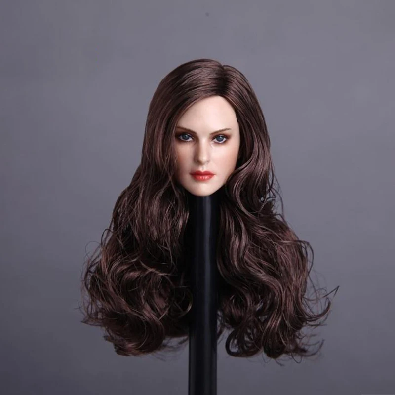 1/6 весы Женский Глава Sculpt блондин/каштановые волосы для 12 &quotЖенский Экшн фигурки