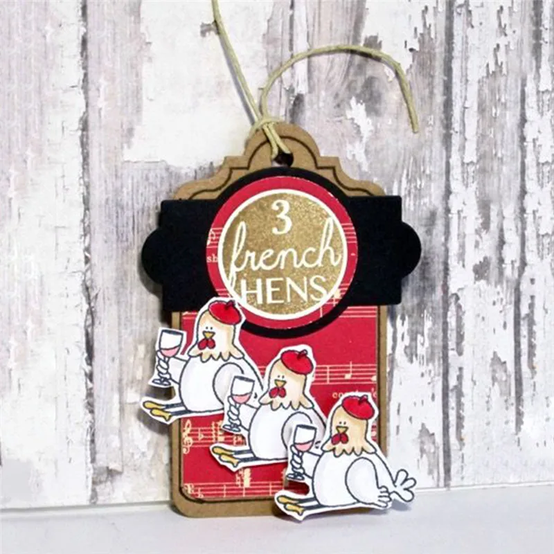

GJCrafts Animal Farm Bear Chicken Stamps and Dies Metal Cutting Dies for DIY Scrapbooking Stencil Crafts Die Cuts Card Making