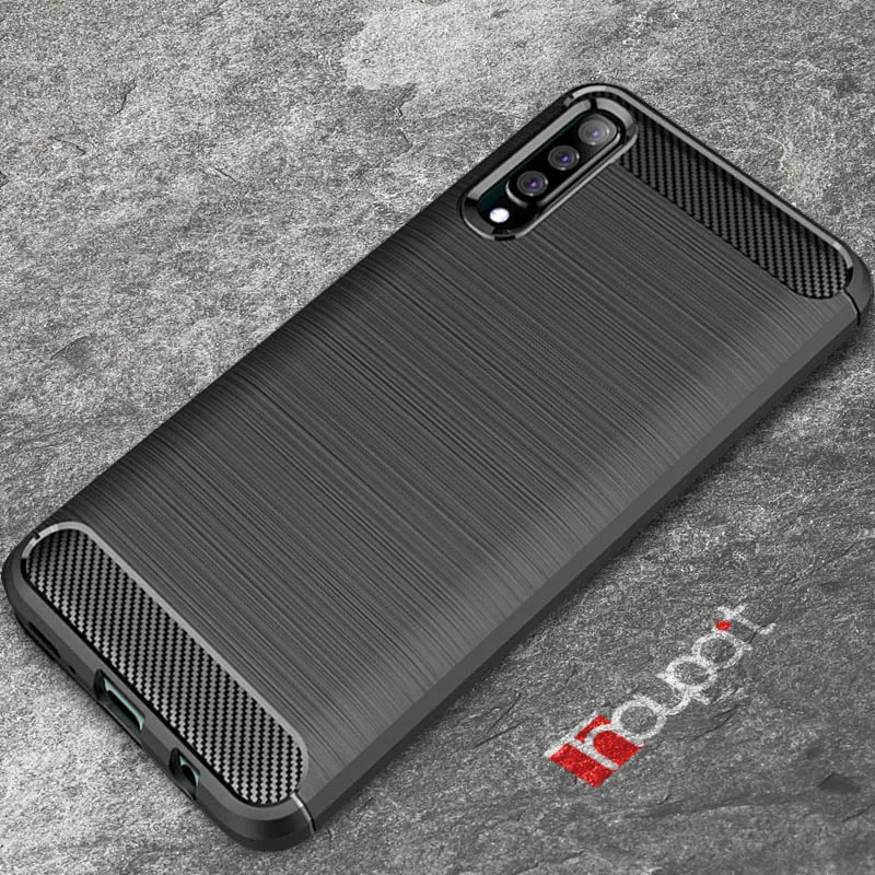 

Soft Silicone Case For Samsung Galaxy A20 A30 A40 A50 Cases Silicon Carbon Fiber Phone Cover For Samsung A50 SM-A505F/DS
