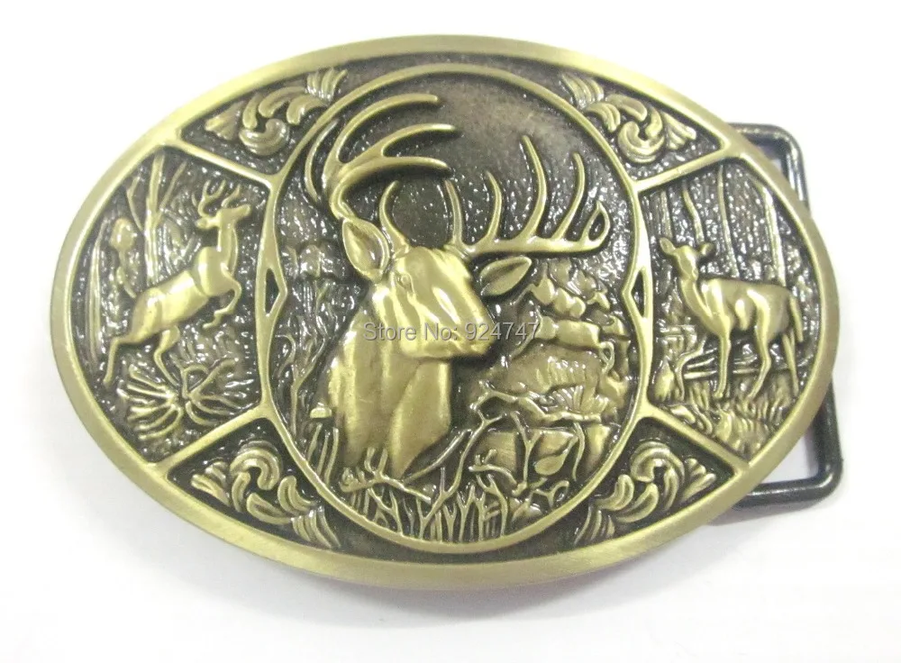 Brass Browning Hunter Deer Hunting Western Belt Bucklein Buckles