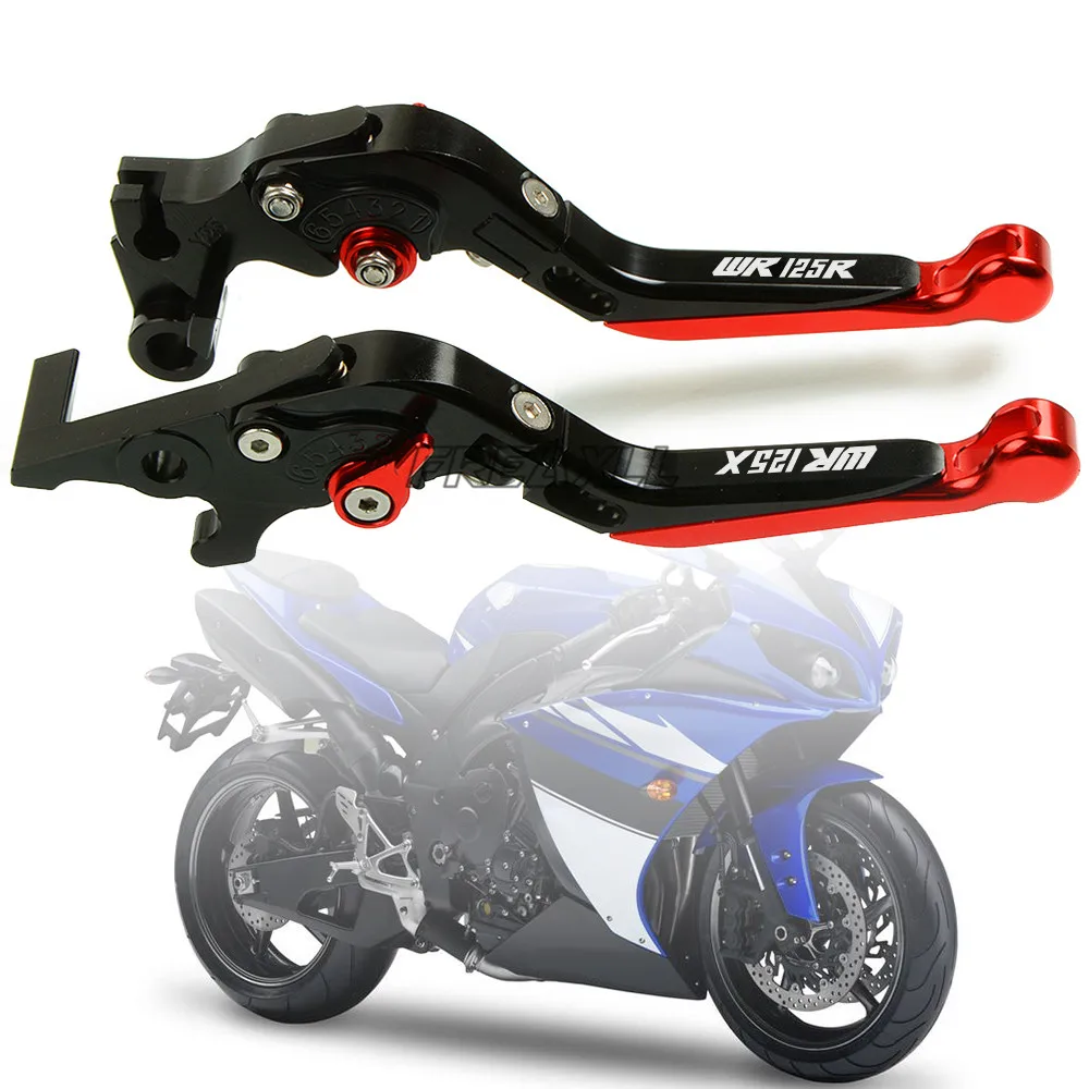 Для Yamaha WR125R WR125X WR 125 R X 2012 2013 2014 2015 2016 алюминиевые складные ручки для мотоциклов