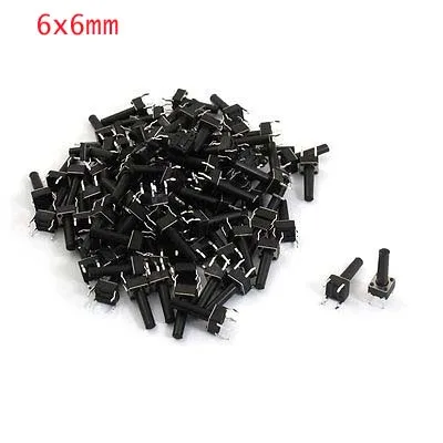 

100x Momentary Tact Push Button Switch 4 Pin DIP 6*6 6x6mm High 4.3/4.5/5/6/7/7.5/8/9/9.5/10/11/12/13/14/15/16/17/18/19/20mm