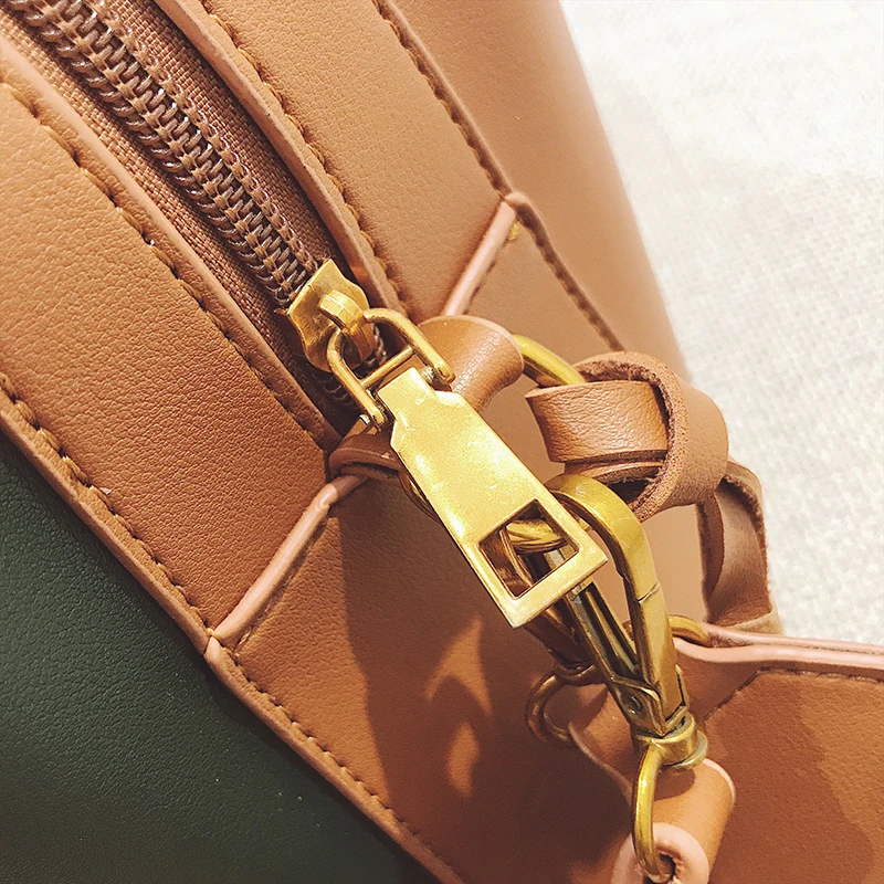 Janespri Women Tassel Handbag Tote High Quality Women Shoulder Bag Luxury Brand Soft Leather Bucket Bag Fashion Women's Handbag (11)