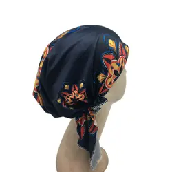Для женщин S бандана шарф предварительно связали Чемо Hat шапочка, тюрбан Головные уборы Для женщин бандана шарф шаль