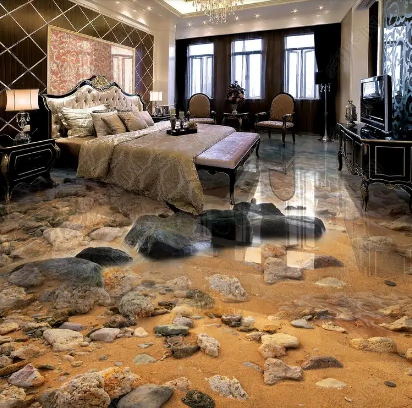 3D напольная плитка обои для стен 3 D песчаник на море фото обои для ...