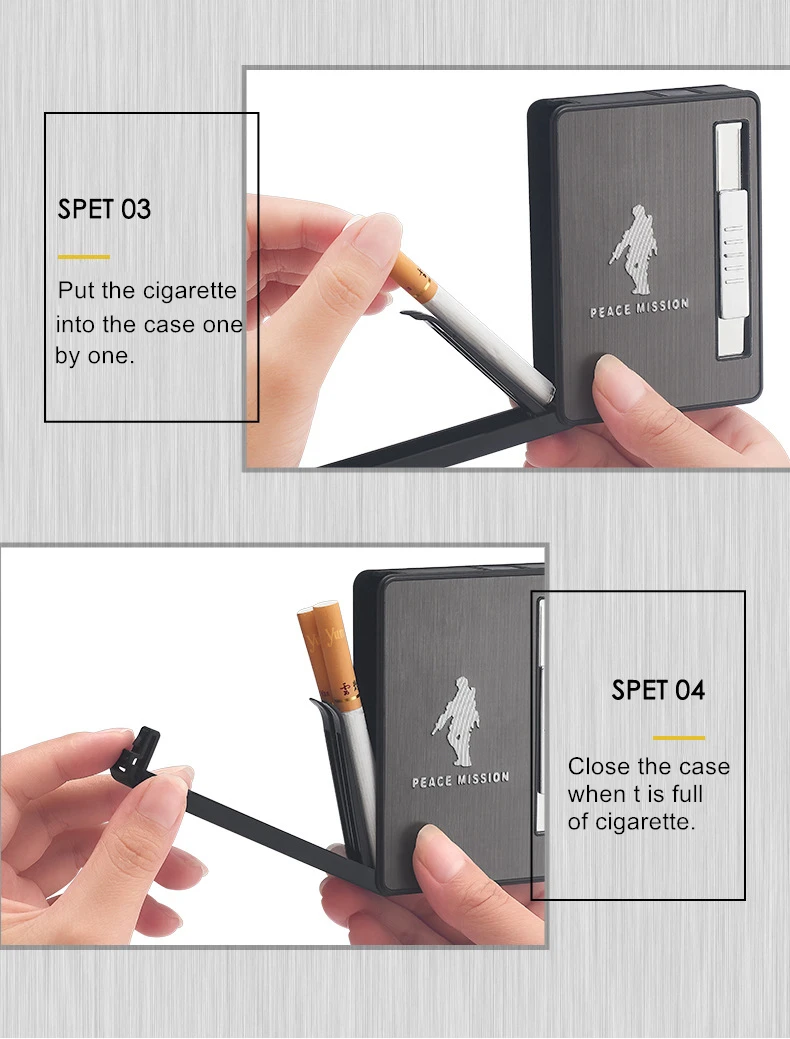 Водонепроницаемый чехол для электронных сигарет USB с прикуривателем, 10 шт., держатель для сигарет, usb-зарядка, зажигалка, гаджеты для мужчин, подарок