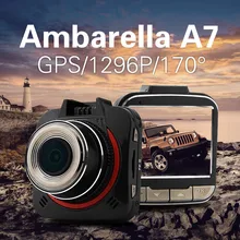 Ambarella A7 Car DVR GS52D 2304*1296P Full HD Car Camera Video Recorder GPS Logger 170 Degree Wide Angle Lens Dash Cam Camcorder