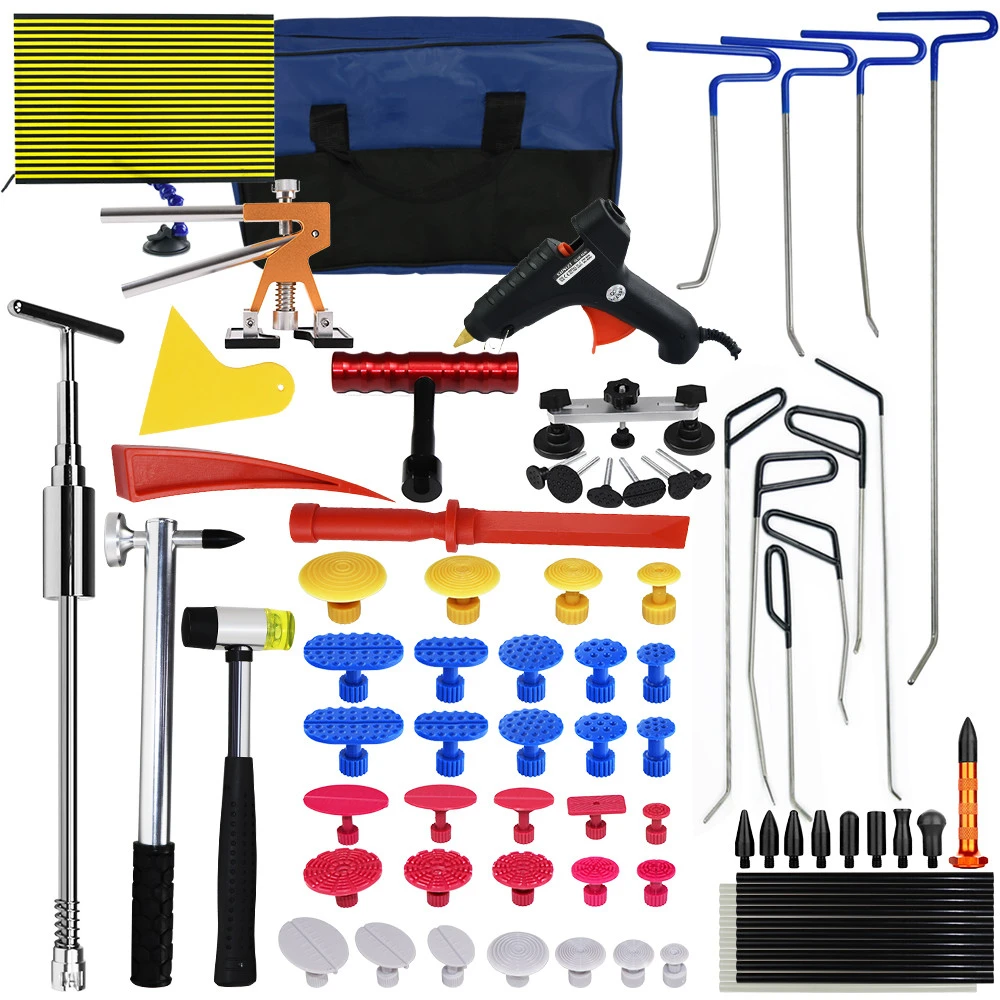 

WEYHAA PDR Tools Paintless Dent Repair Tool Kit PDR Rod Hooks with Dent Puller Kit 10 pcs Rod Hooks For Car Dent Repair Removal
