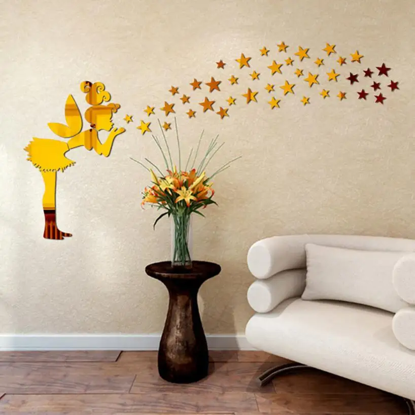 Buy mirror wall stickers Acrylic stickers decorations