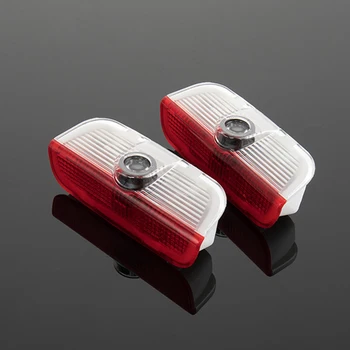 

2pcs Logo Light Car Door Light For Volkswagen VW PASSAT B6 B7 GOLF MK4 TIGUAN Car Door Warning Light Car LED Door Warning Light