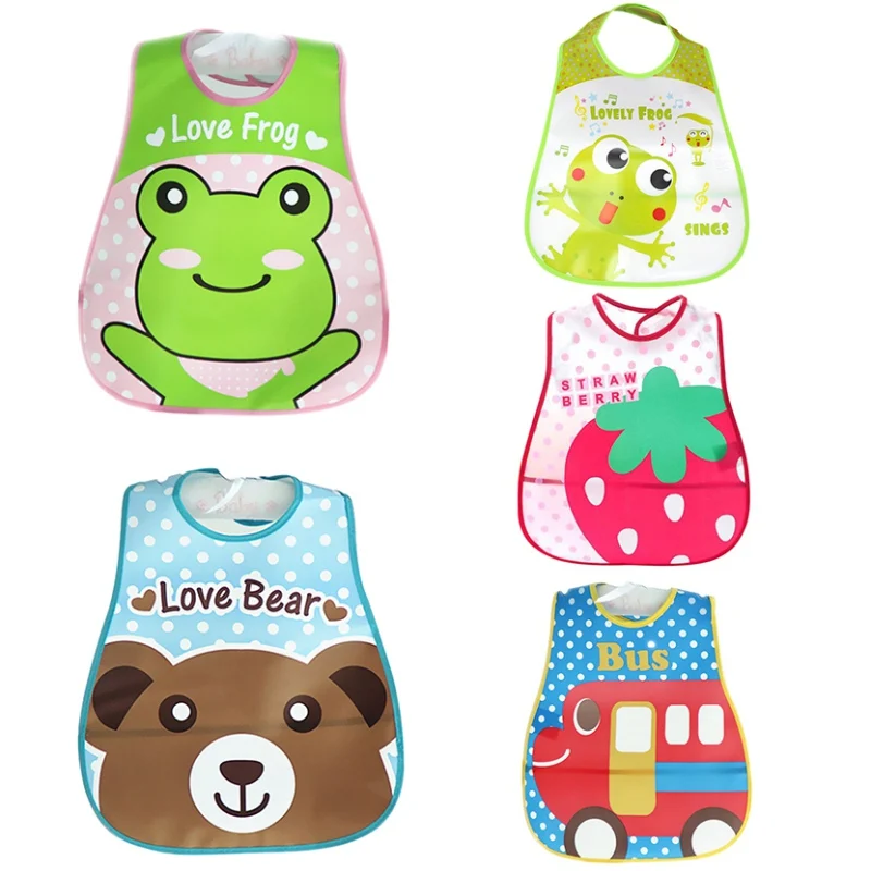

Factory Price!New Design Towel Newborn Cute Silicone Baby Cartoon Feeding Bibs Waterproof Wholesale Aprons Saliva