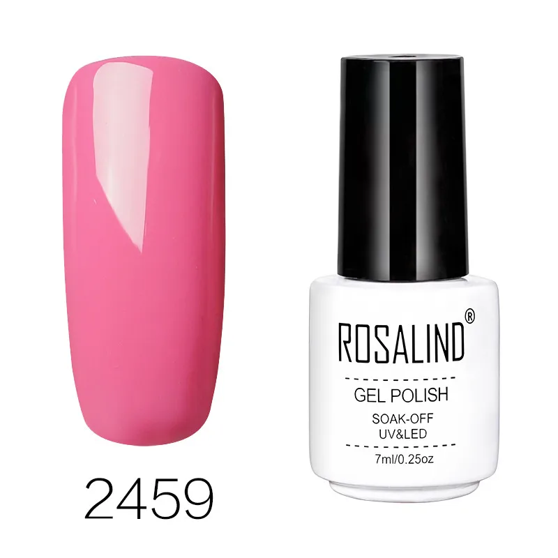 ROSALIND гель 1S чистый цвет серия лак для ногтей праймер для ногтей Дизайн гель лак для ногтей верхнее Базовое покрытие лак для ногтей гель лак - Цвет: RC2459