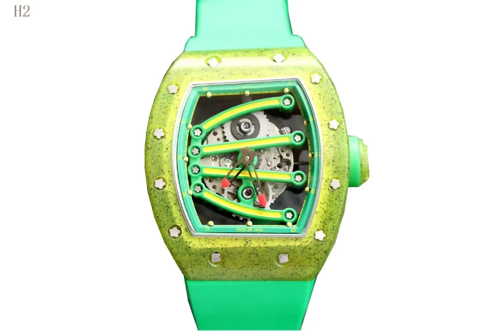 

Luxury Business Men's Watches Tonneau Skeleton Skull Men's Mechanical Watch Leather Dress Watch For Men Relogio Masculino